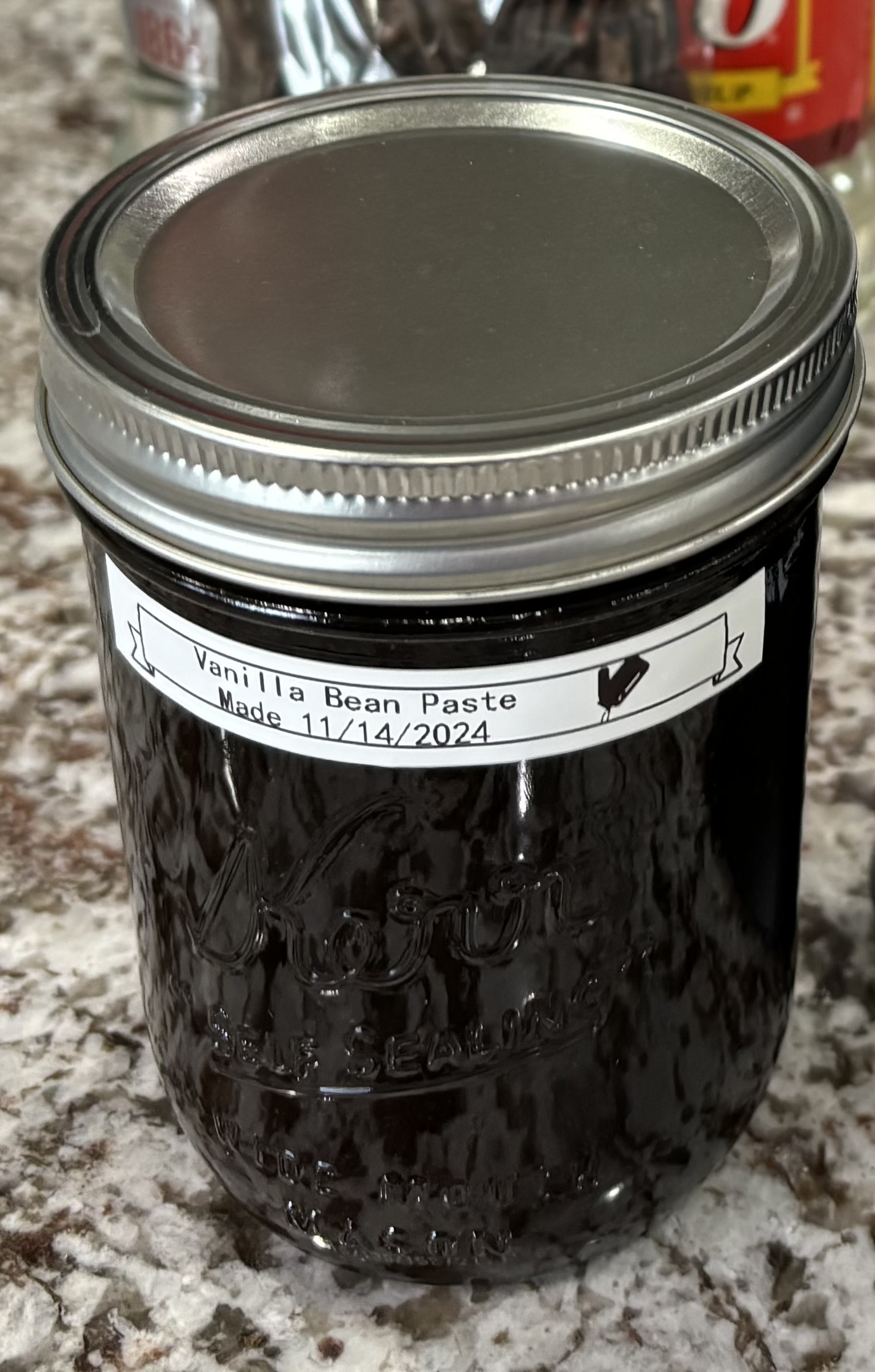 Homemade vanilla bean paste